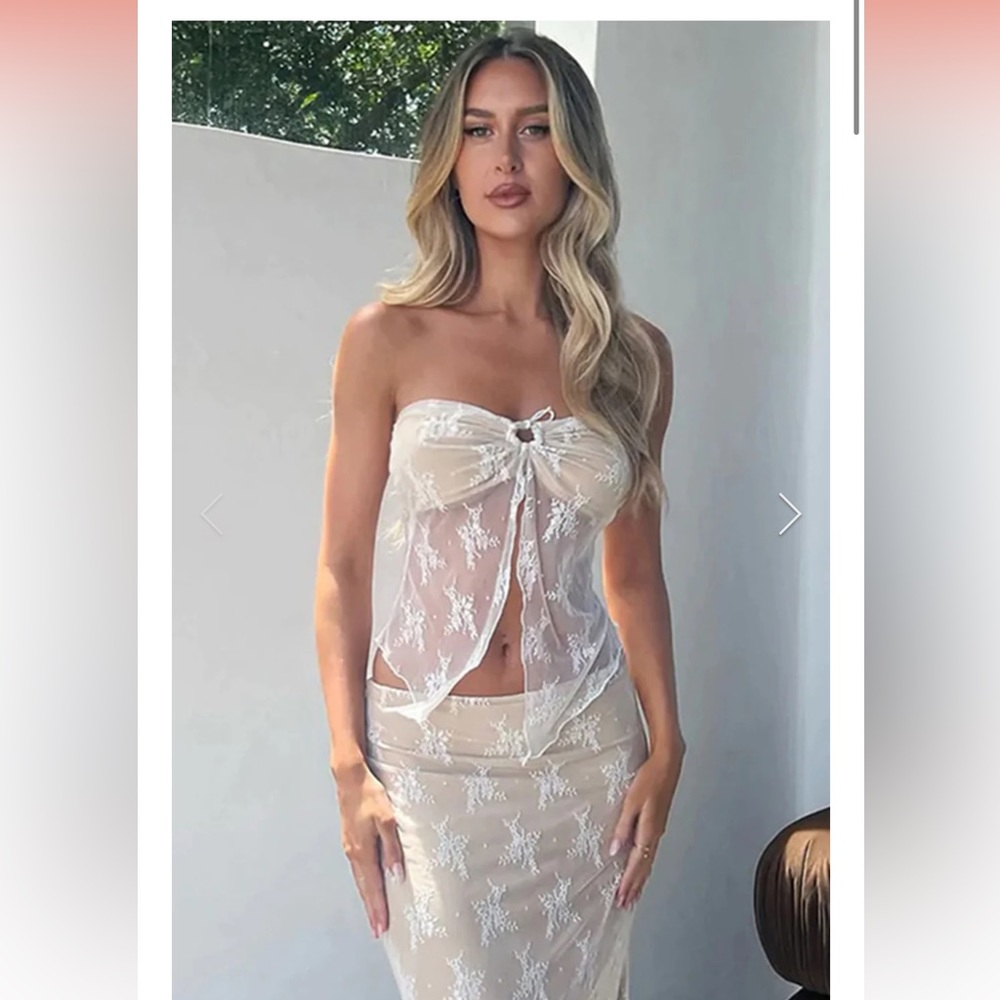 White Skirt Set